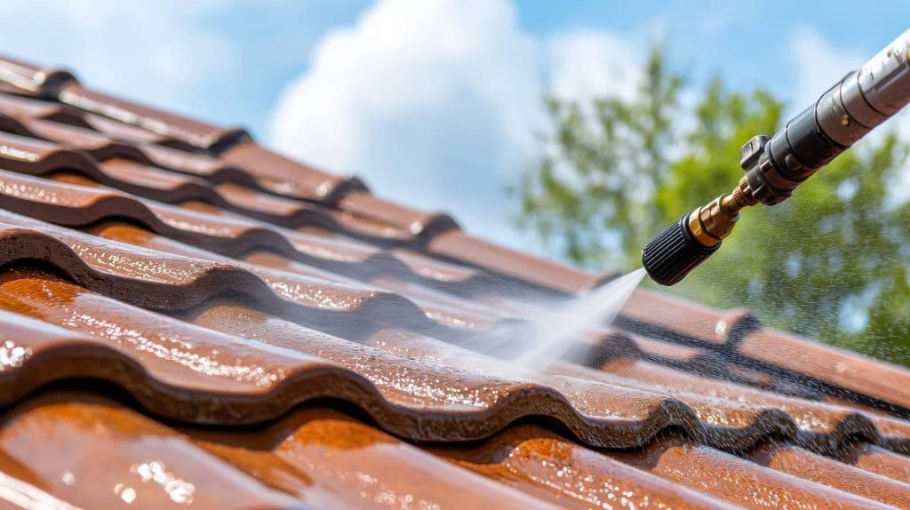 Application d'un traitement hydrofuge sur une toiture à Source
