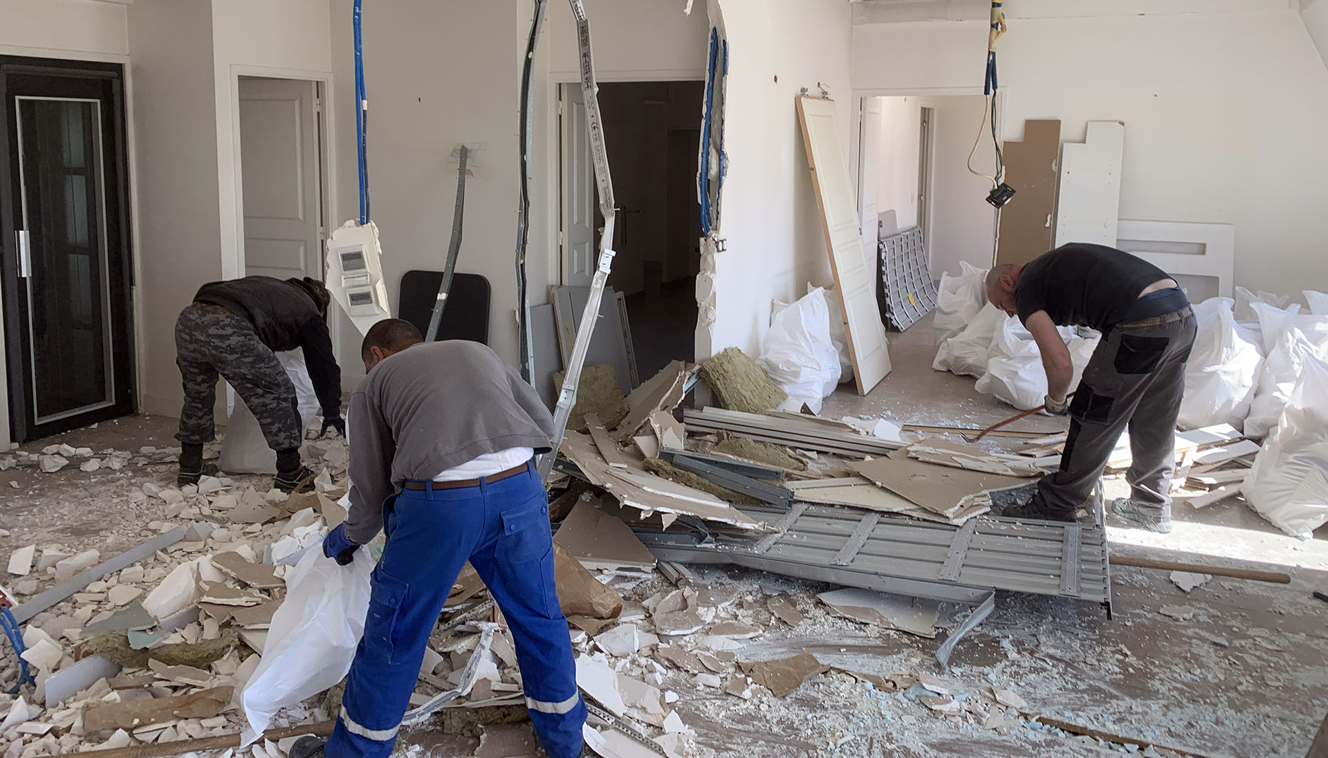Débarras après démolition