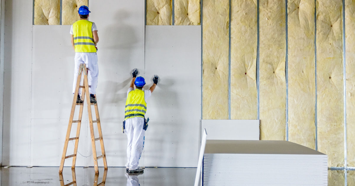 Pose de doublage isolant par un plâtrier à Vierzon