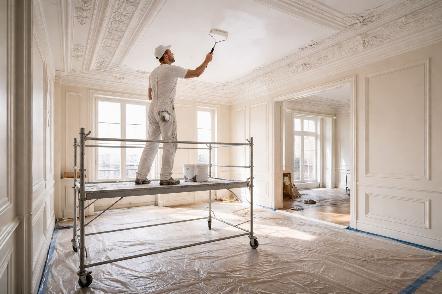 Artisan peintre peinture intérieure murs et plafonds